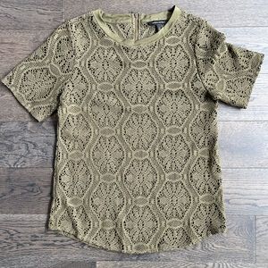 CLOSEOUT! Banana Republic Olive Crochet Top